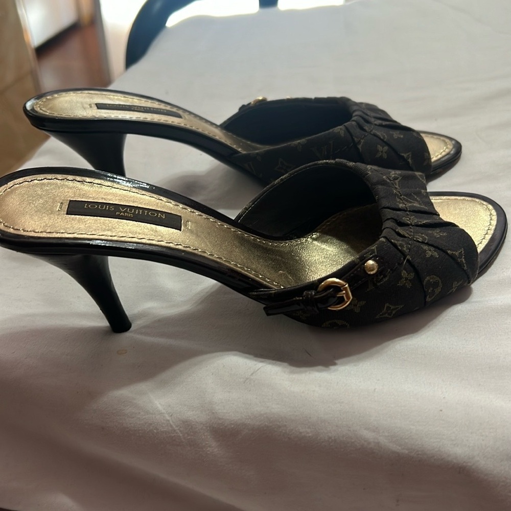 Louis Vuitton Women's Black Sandals - Picture 3 of 9